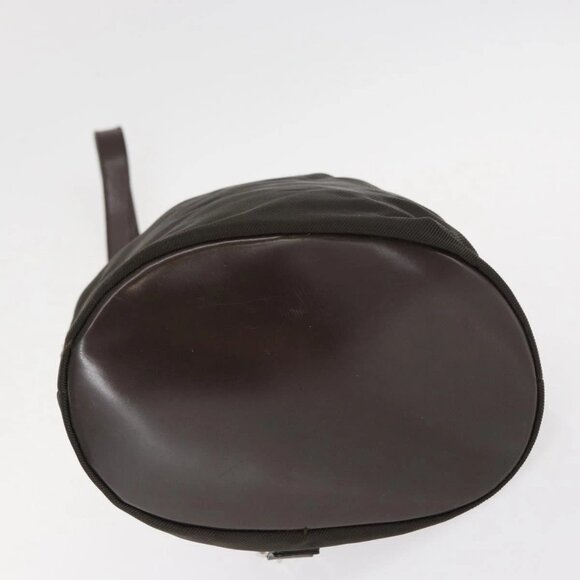 GUCCI Bamboo Hand Bag Nylon 2way Khaki Silver - Picture 9 of 16